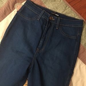 Classic high waist fashion nova jeans